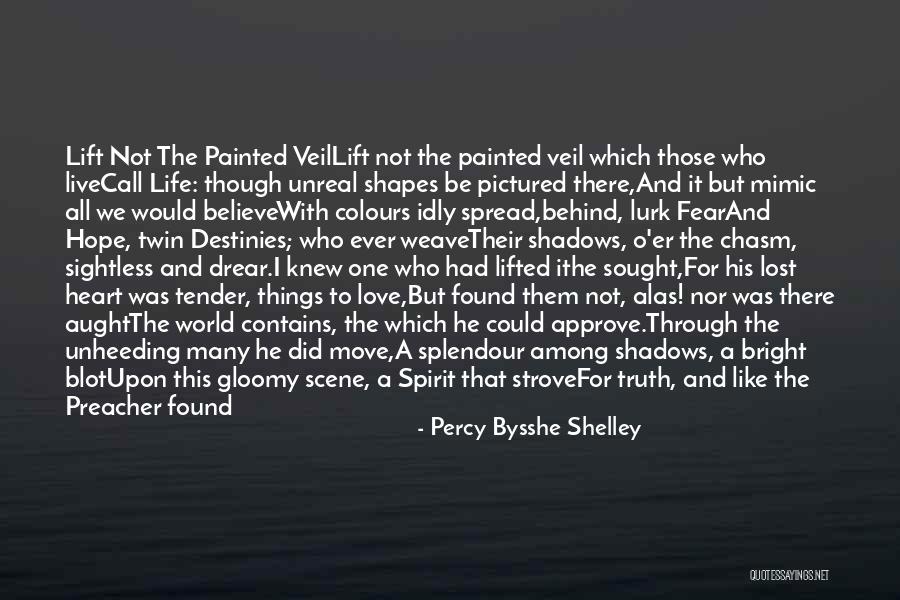 Colours And Love Quotes By Percy Bysshe Shelley