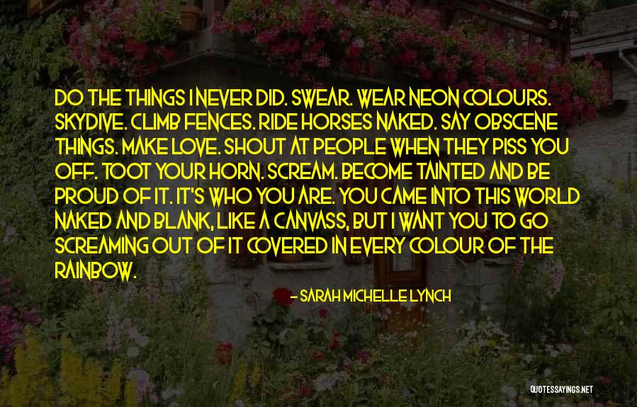 Colours And Love Quotes By Sarah Michelle Lynch