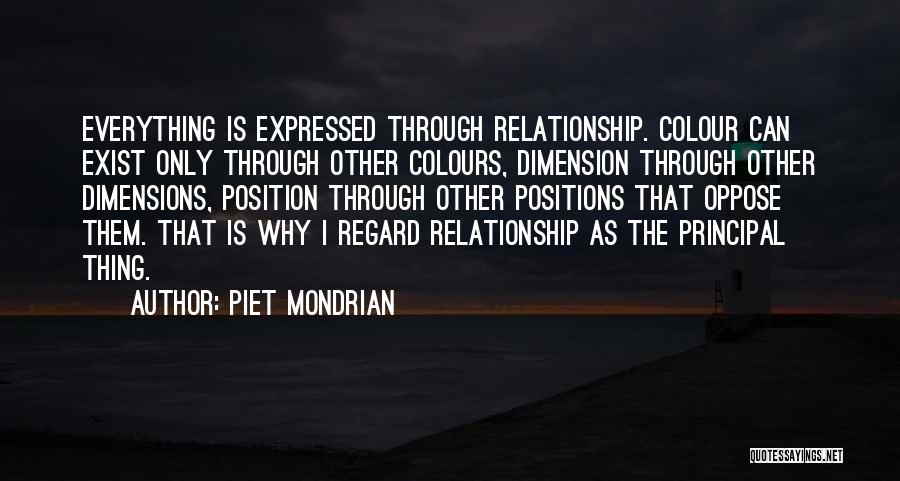 Colours Quotes By Piet Mondrian