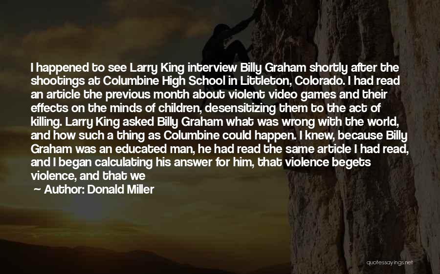 Columbine Quotes By Donald Miller