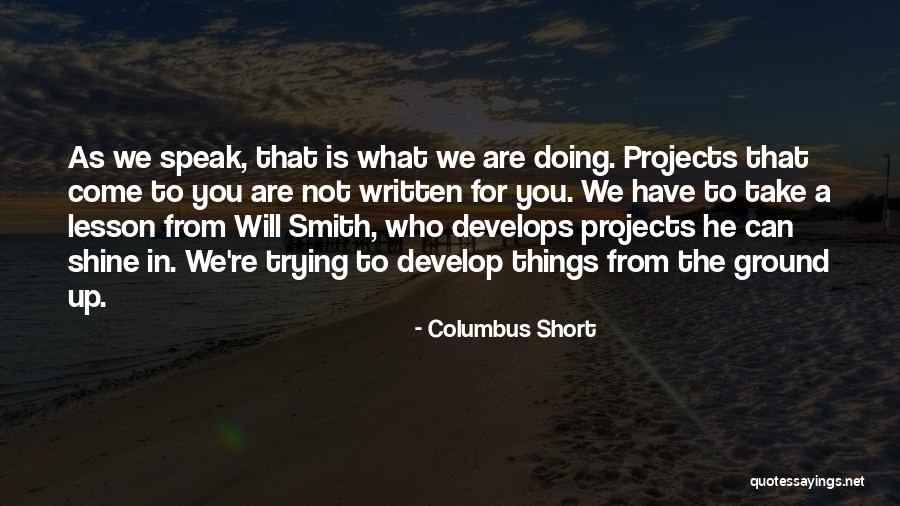 Columbus Short Quotes 103588