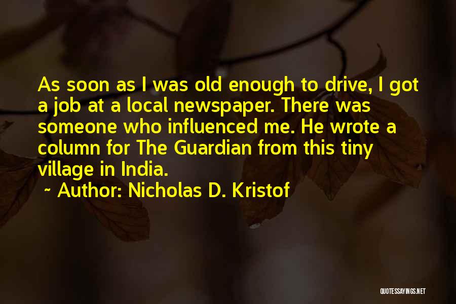 Column Quotes By Nicholas D. Kristof