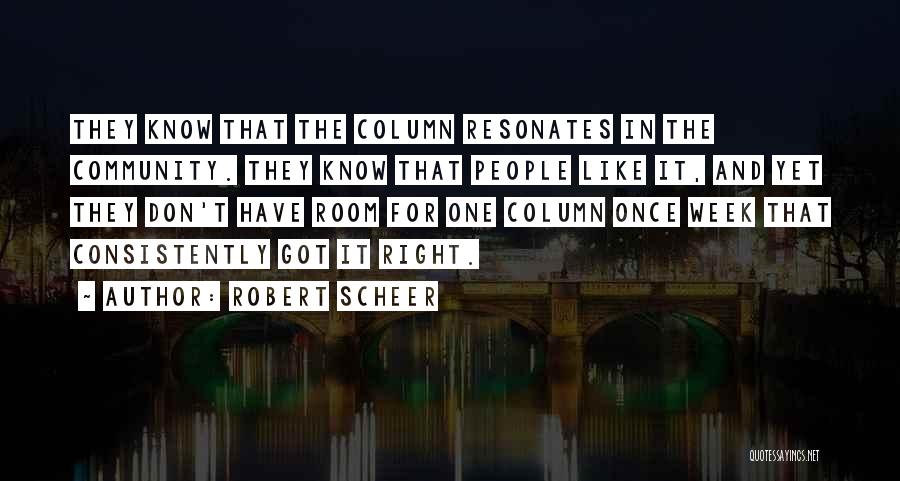 Column Quotes By Robert Scheer