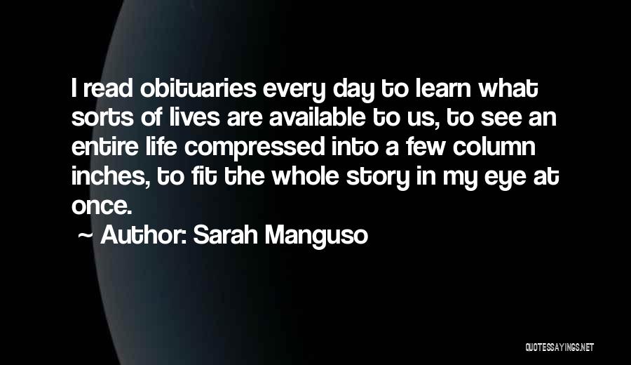 Column Quotes By Sarah Manguso