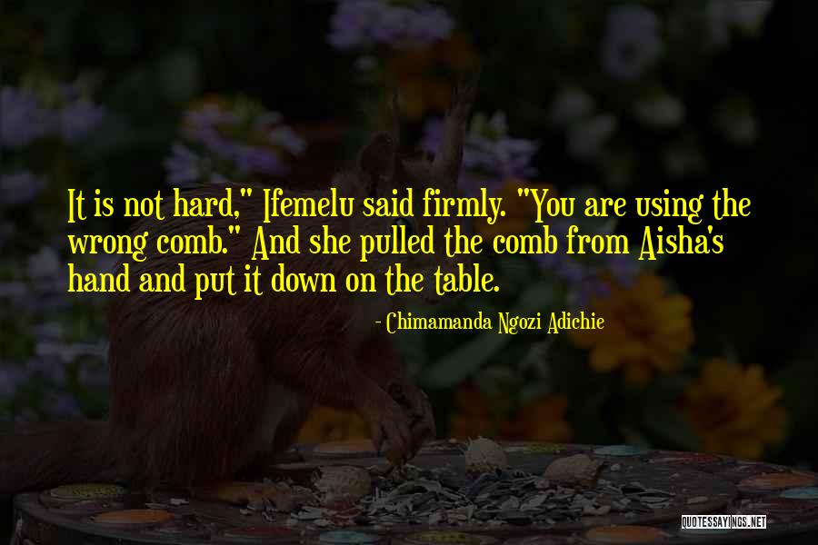 Comb Quotes By Chimamanda Ngozi Adichie Comb Quotes By Chimamanda Ngozi Adichie