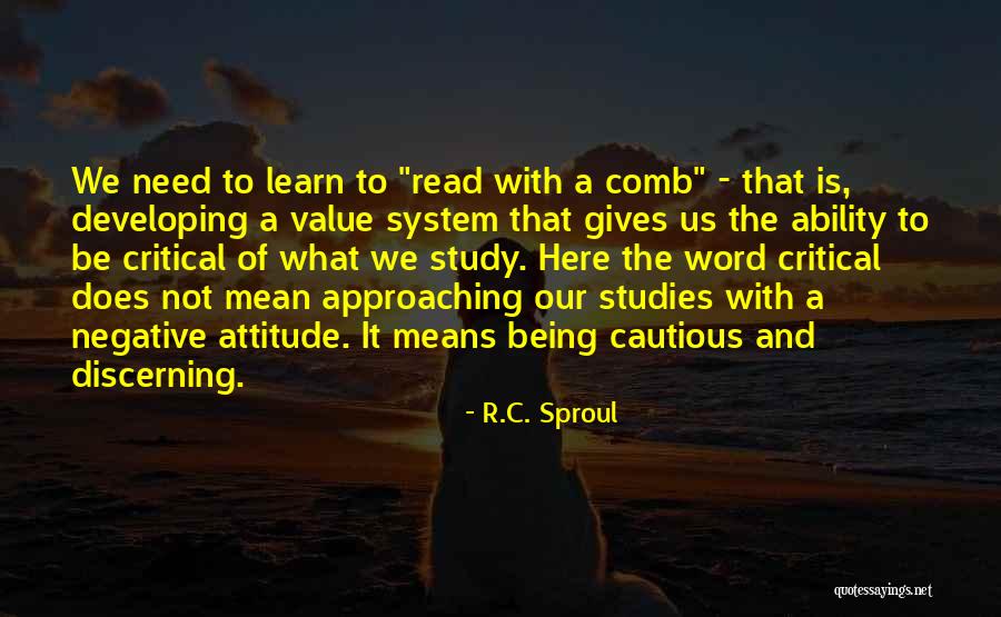 Comb Quotes By R.C. Sproul Comb Quotes By R.C. Sproul