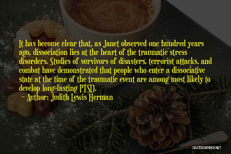 Combat Stress Quotes By Judith Lewis Herman