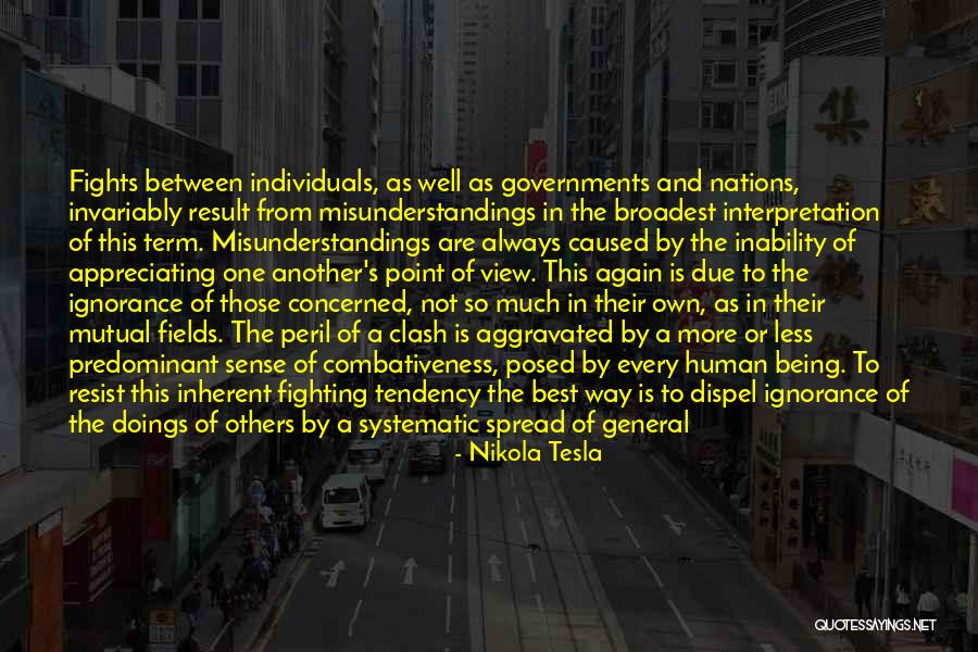 Combativeness Quotes By Nikola Tesla Combativeness Quotes By Nikola Tesla