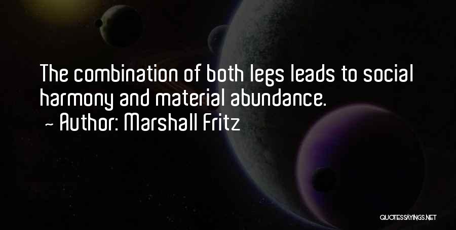 Combination Quotes By Marshall Fritz