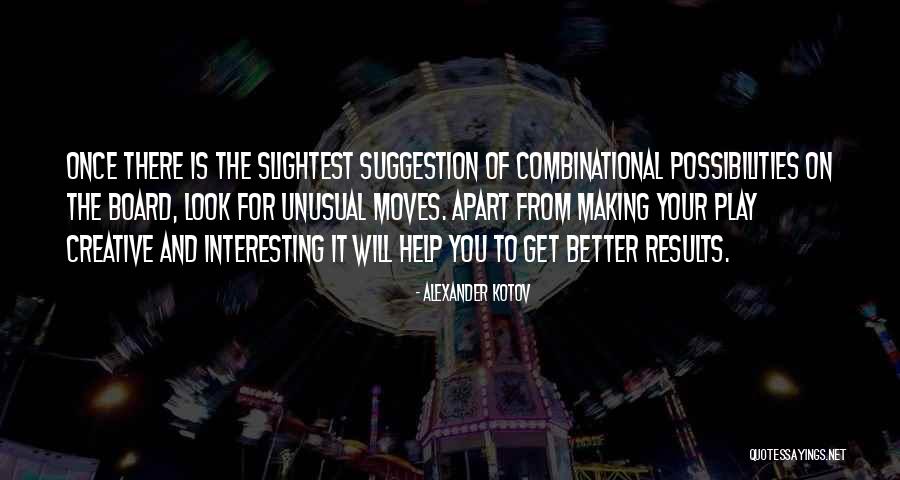 Combinational Quotes By Alexander Kotov Combinational Quotes By Alexander Kotov