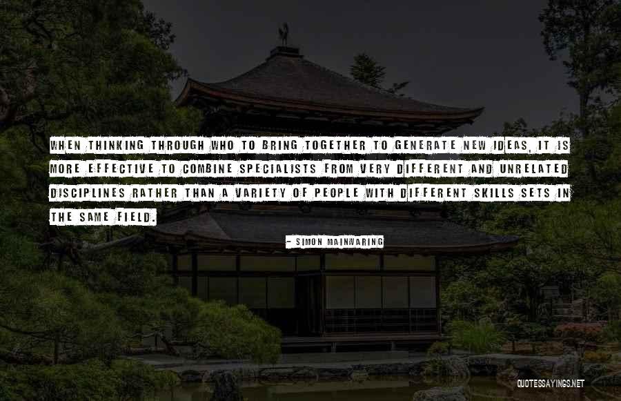 Combine Together Quotes By Simon Mainwaring Combine Together Quotes By Simon Mainwaring