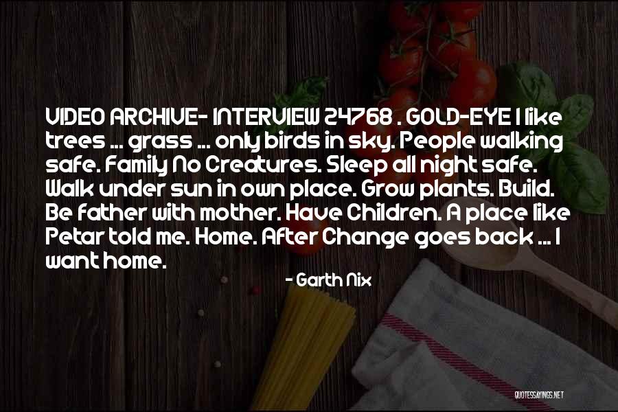 Come Back Home Safe Quotes By Garth Nix