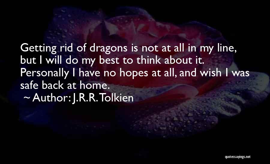 Come Back Home Safe Quotes By J.R.R. Tolkien