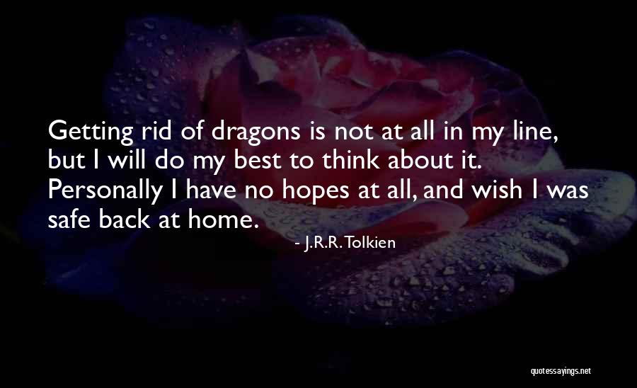 Come Back Home Safe Quotes By J.R.R. Tolkien