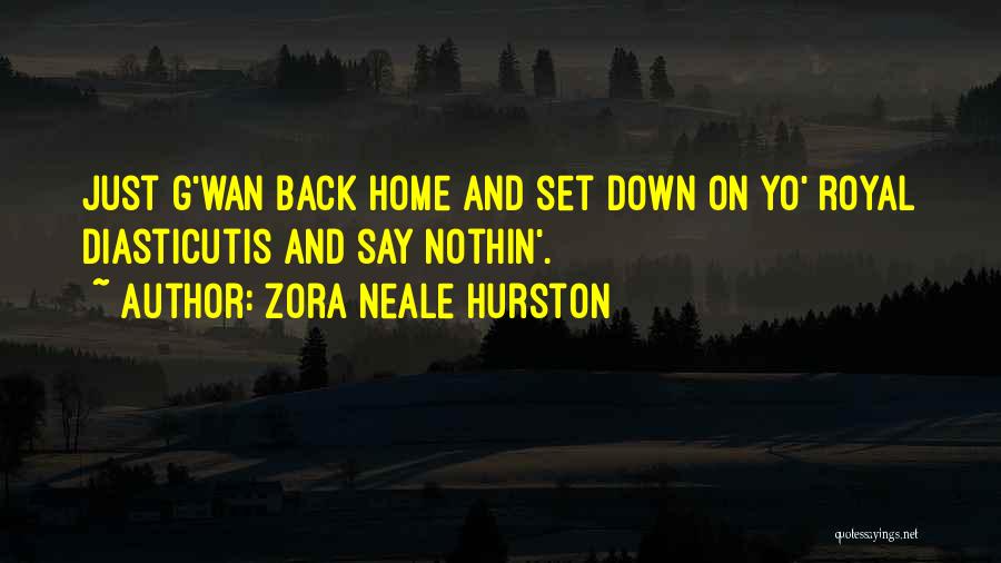 Come Back Home Soon Quotes By Zora Neale Hurston