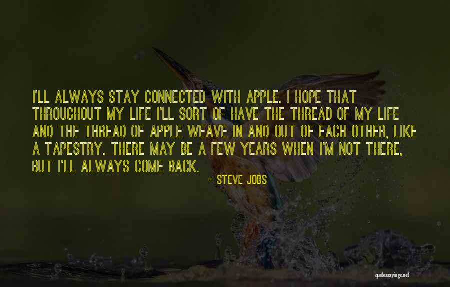 Come Back In My Life Quotes By Steve Jobs