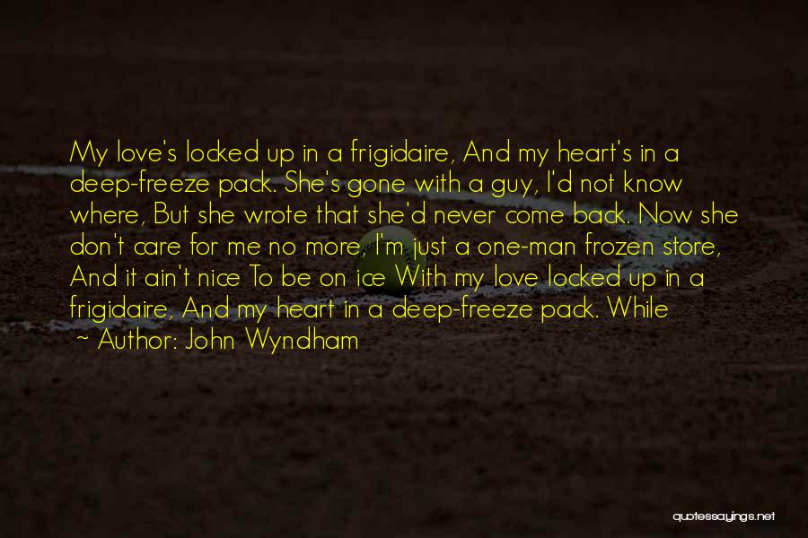 Come Back Me Love Quotes By John Wyndham