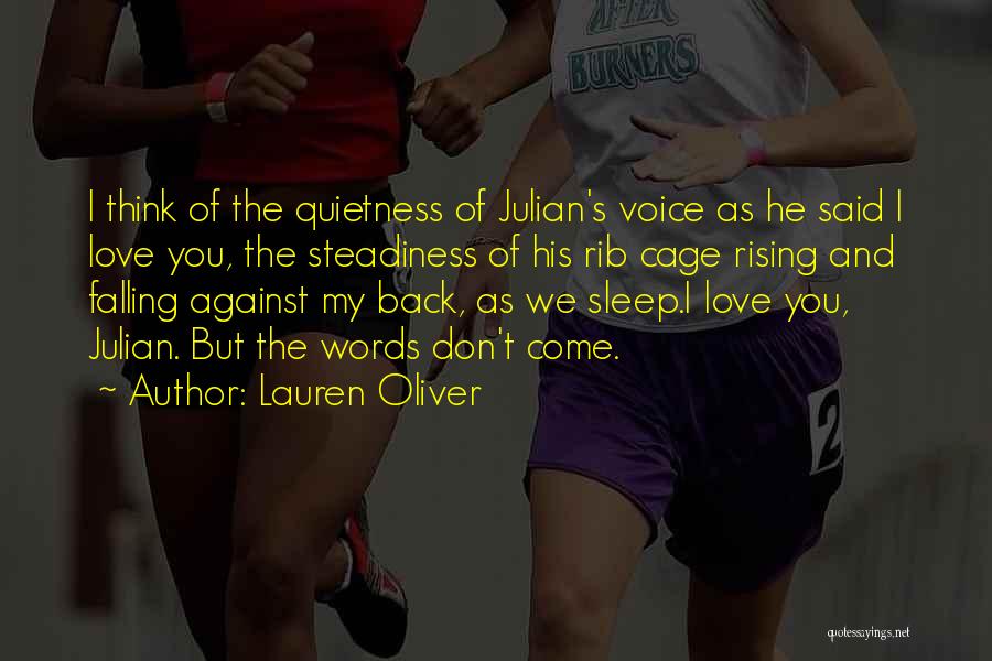 Come Back My Love Quotes By Lauren Oliver