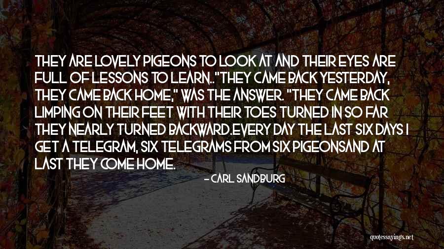 Come Back To Home Quotes By Carl Sandburg Come Back To Home Quotes By Carl Sandburg