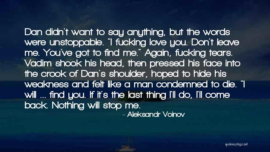 Come Back To Me Love Quotes By Aleksandr Voinov