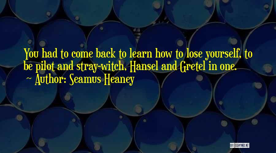 Come Back To You Quotes By Seamus Heaney