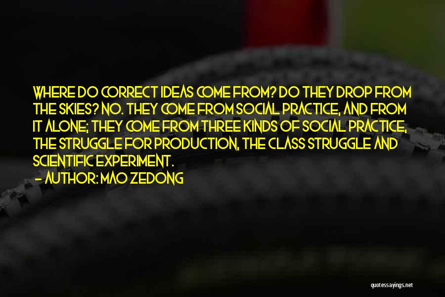 Come Correct Quotes By Mao Zedong