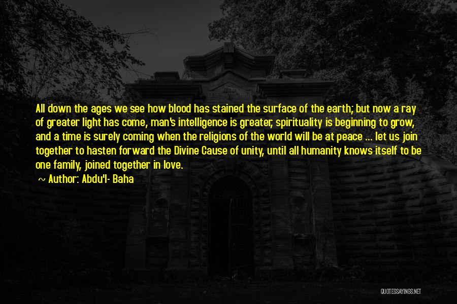 Come Down To Earth Quotes By Abdu'l- Baha