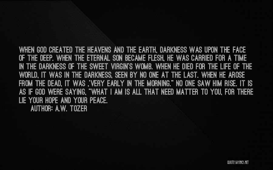 Come In Peace Quotes By A.W. Tozer