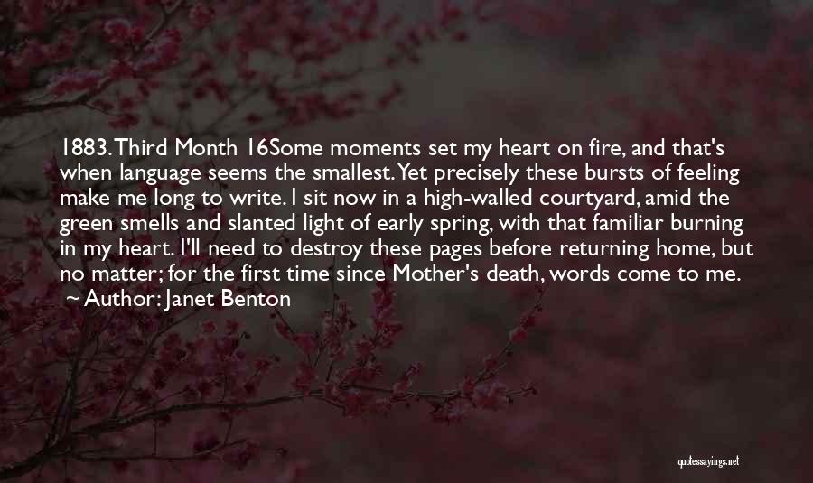 Come On Spring Quotes By Janet Benton
