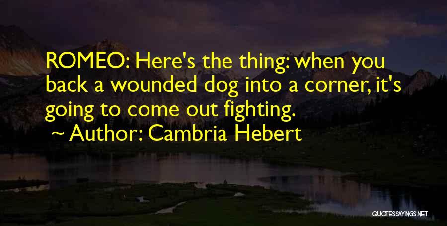 Come Out Fighting Quotes By Cambria Hebert