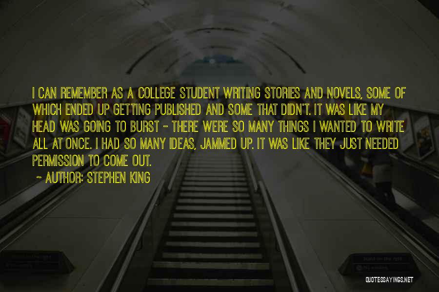 Come Up Quotes By Stephen King