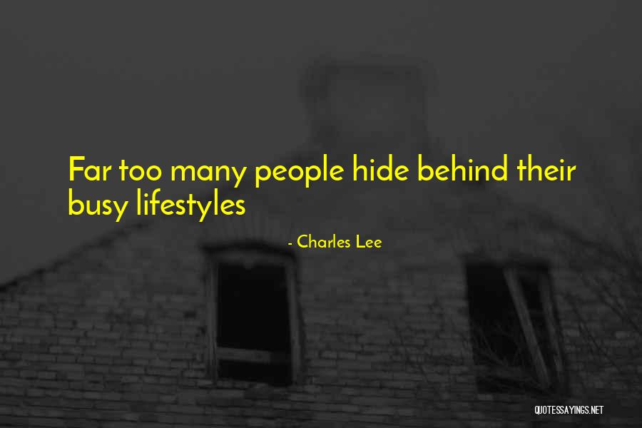 Comedowns Quotes By Charles Lee