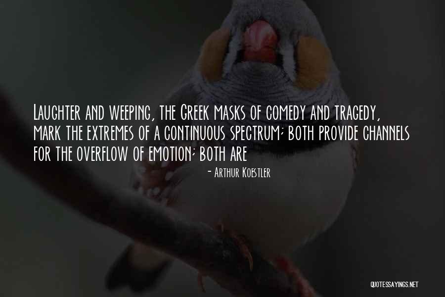 Comedy Tragedy Masks Quotes By Arthur Koestler