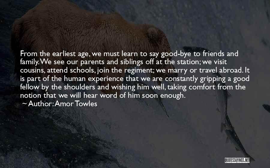 Comfort And Friends Quotes By Amor Towles