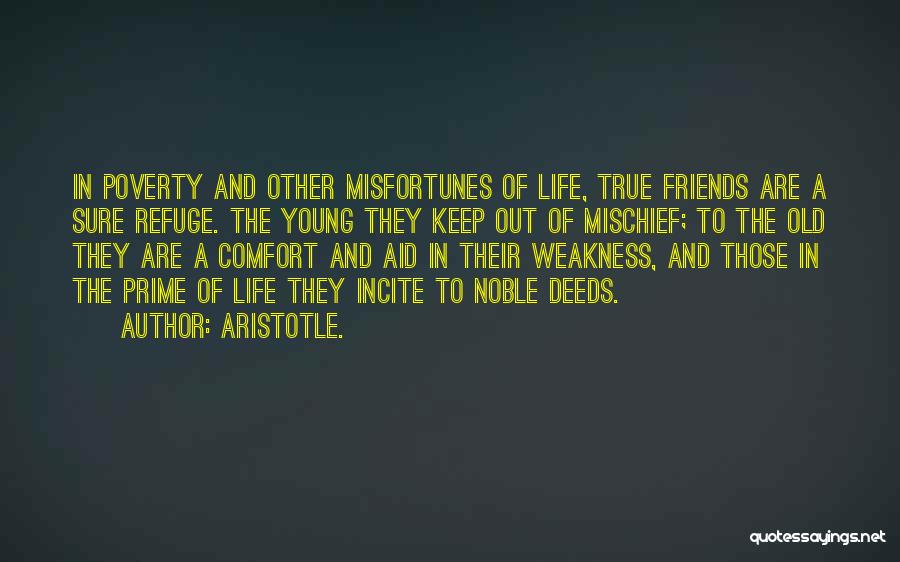 Comfort And Friends Quotes By Aristotle.