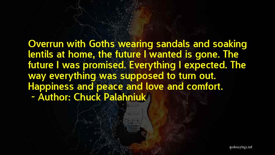 Comfort And Happiness Quotes By Chuck Palahniuk