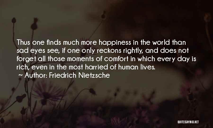 Comfort And Happiness Quotes By Friedrich Nietzsche