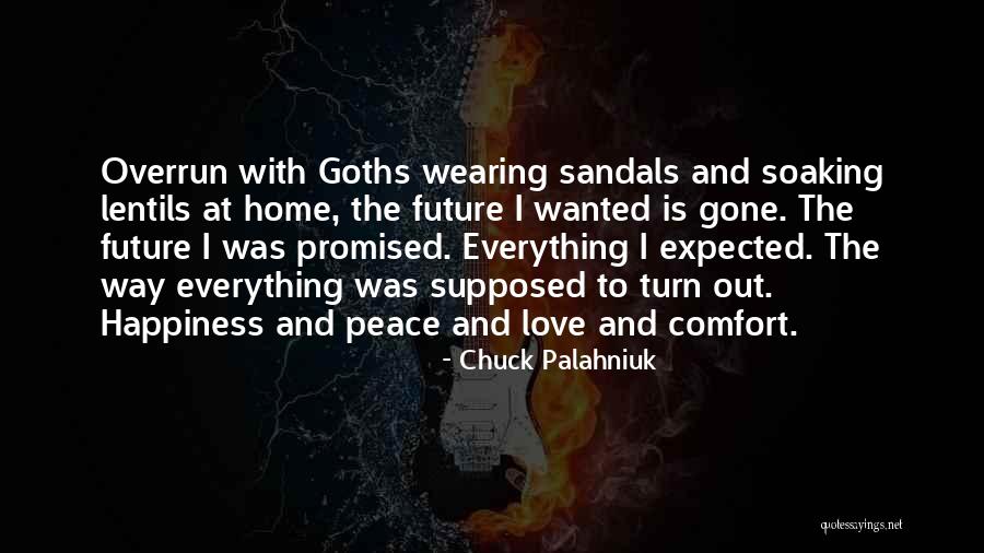 Comfort And Peace Quotes By Chuck Palahniuk