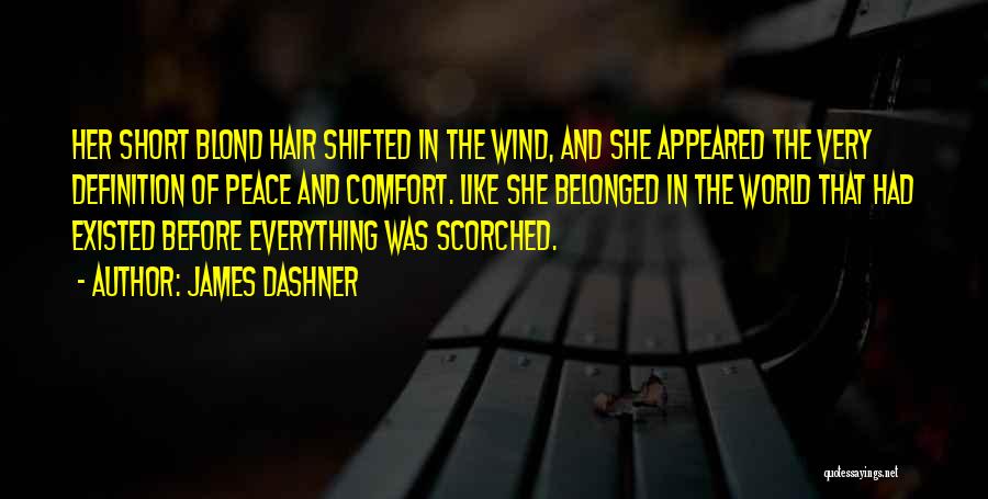 Comfort And Peace Quotes By James Dashner