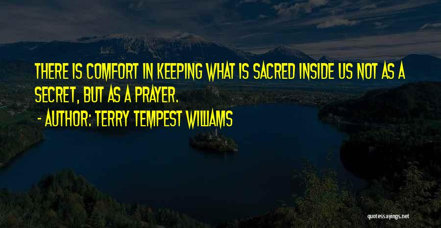 Comfort In Silence Quotes By Terry Tempest Williams