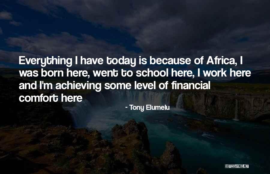 Comfort Level Quotes By Tony Elumelu Comfort Level Quotes By Tony Elumelu