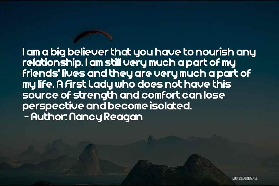 Comfort Quotes By Nancy Reagan