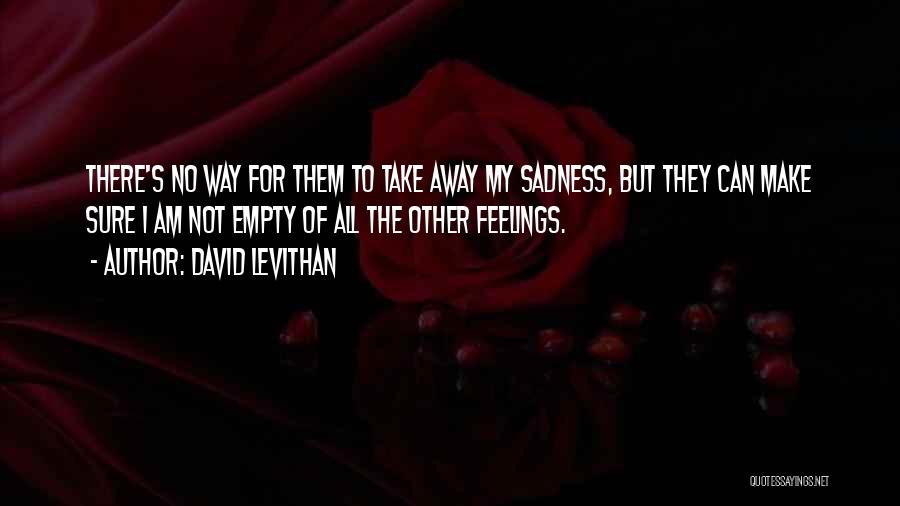 Comfort Sadness Quotes By David Levithan