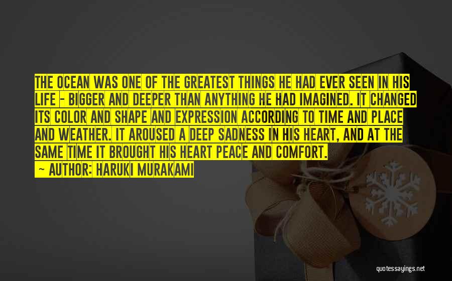 Comfort Sadness Quotes By Haruki Murakami