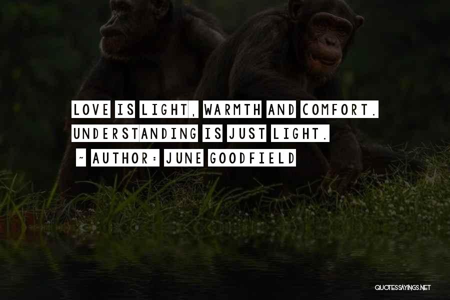 Comfort Warmth Quotes By June Goodfield