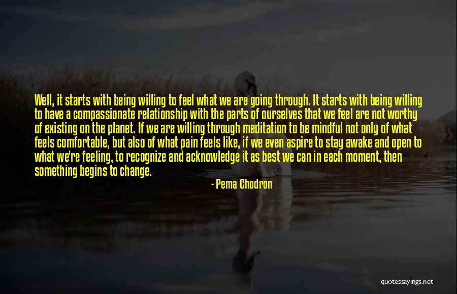 Comfortable In Relationship Quotes By Pema Chodron Comfortable In Relationship Quotes By Pema Chodron