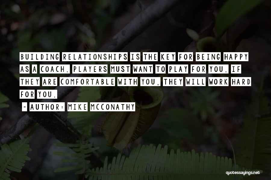 Comfortable Relationships Quotes By Mike McConathy