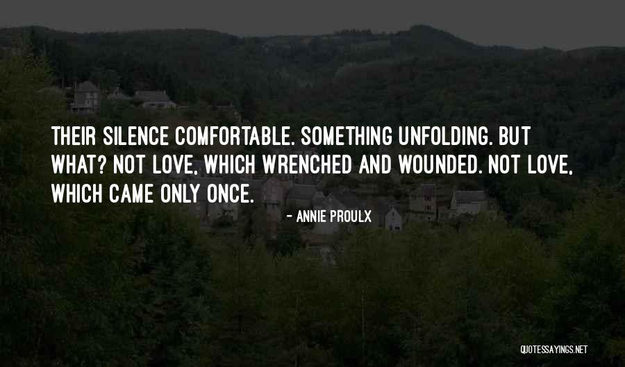 Comfortable Silence Quotes By Annie Proulx