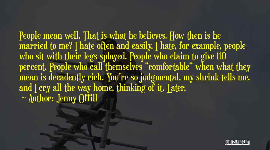 Comfortable With Quotes By Jenny Offill