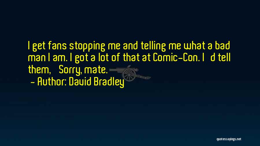Comic Con Quotes By David Bradley